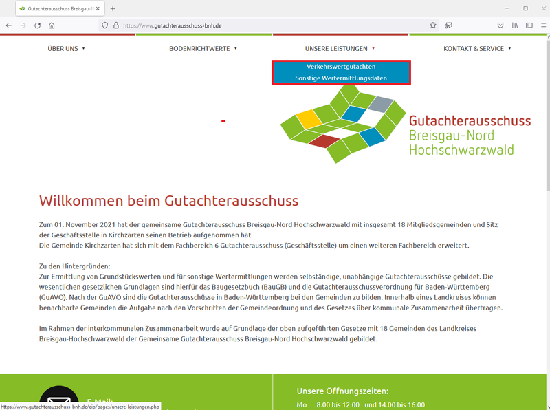 Gutachterausschuss Breisgau-Nord Hochschwarzwald Men 3